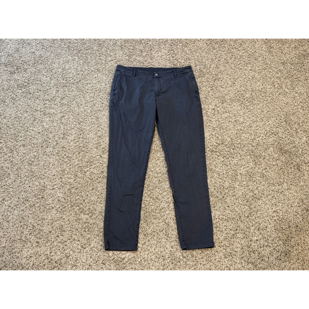 Birddogs Boomstick Mens Gray Stretch Chino Pants 36x32 Slim Straight Flat Front